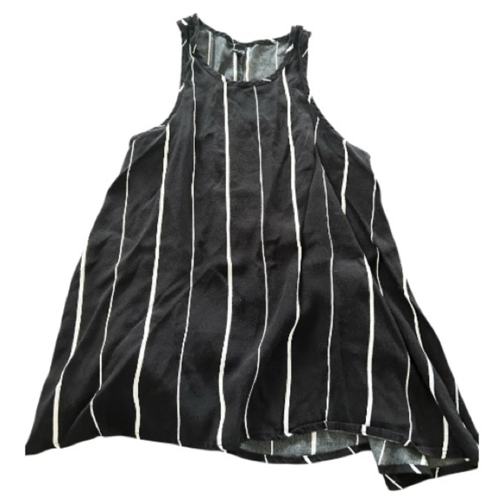 Windsor black white striped tank flowy